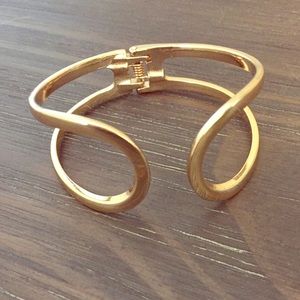 Gold cuff bracelet